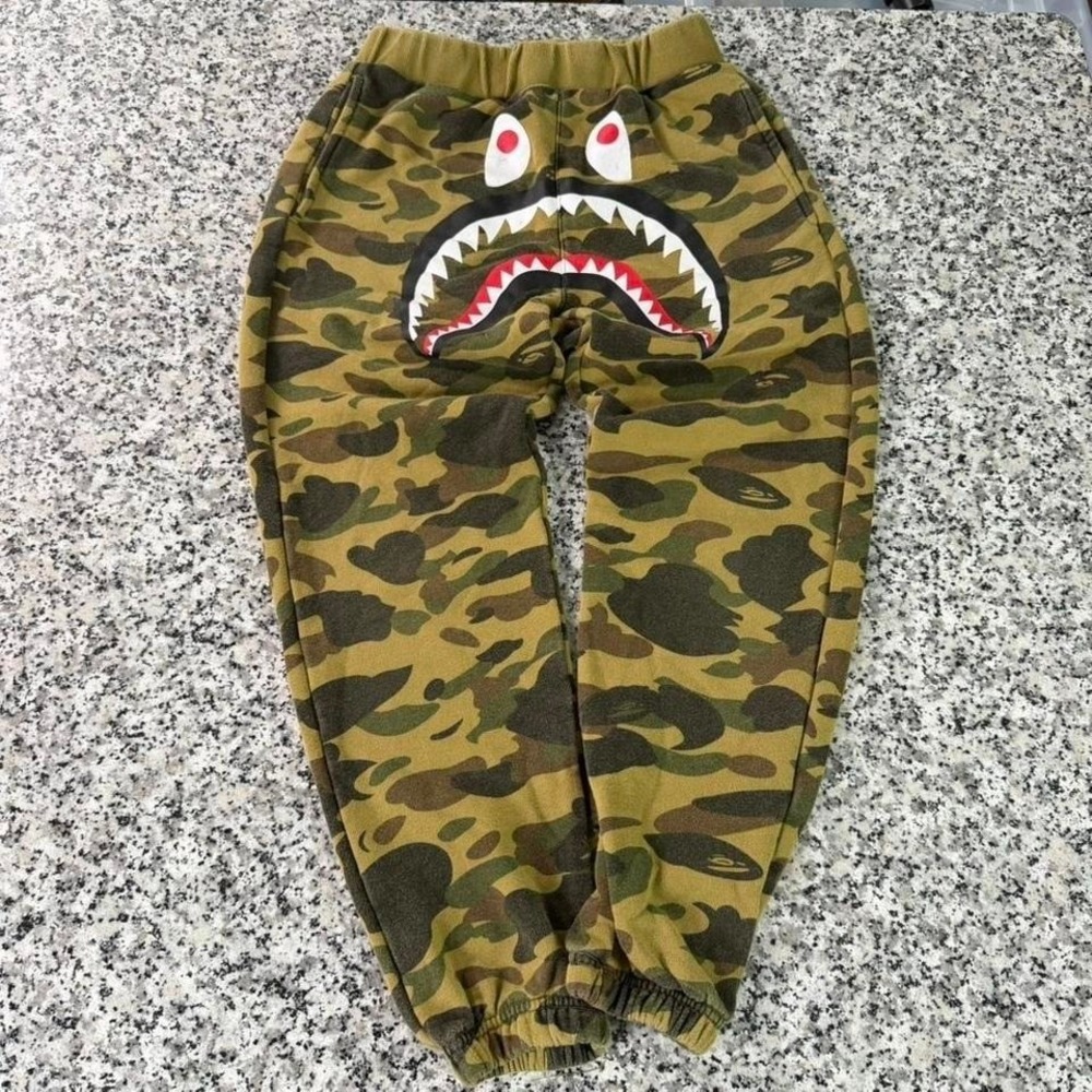 Bape 1st Camo Shark Slim Sweatpants Jogger Fits XS